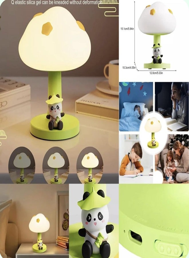 Pamidhar Cute Silicone Panda Night Lights for Kids | 3 Step Dimmable Nursery Night Lamp for Breastfeeding | Soft Light Night Lamps | Touch Sensor Squishy Mini Nursery Lamp - Image 2