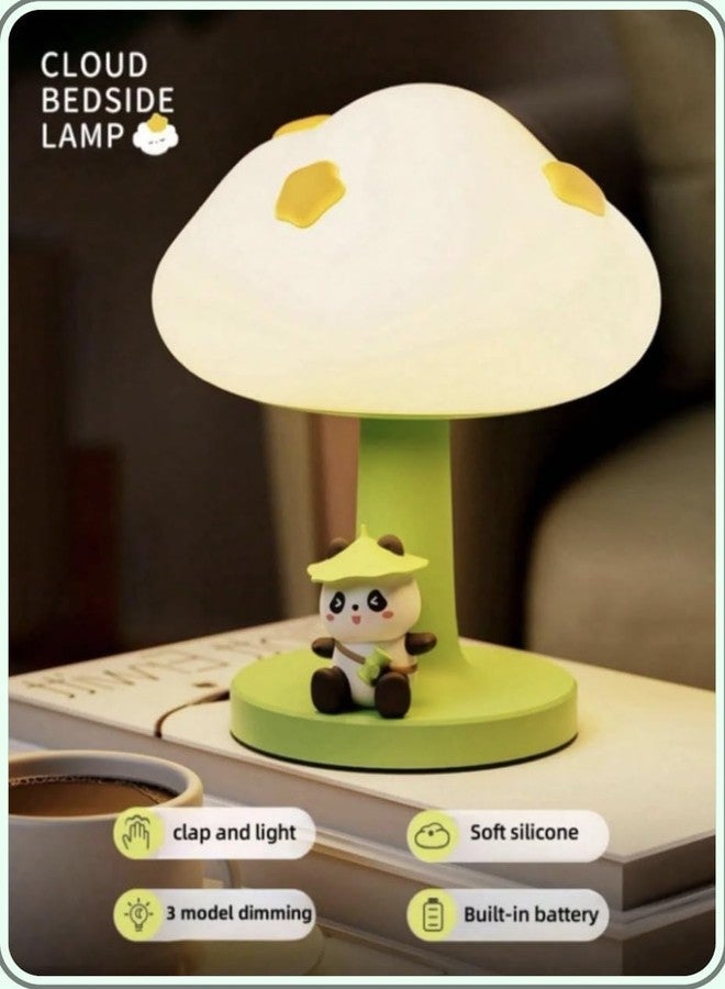 Pamidhar Cute Silicone Panda Night Lights for Kids | 3 Step Dimmable Nursery Night Lamp for Breastfeeding | Soft Light Night Lamps | Touch Sensor Squishy Mini Nursery Lamp - Image 3