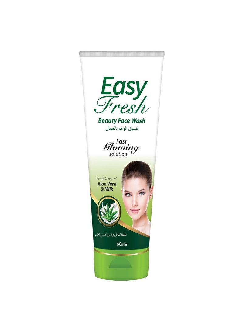 Easy Fresh Youthful & Radiant Glow to the Skin with Beauty Face Wash - Reduces Redness & Inflammation, Face Wash for All Skin Types 60ml - Image 1