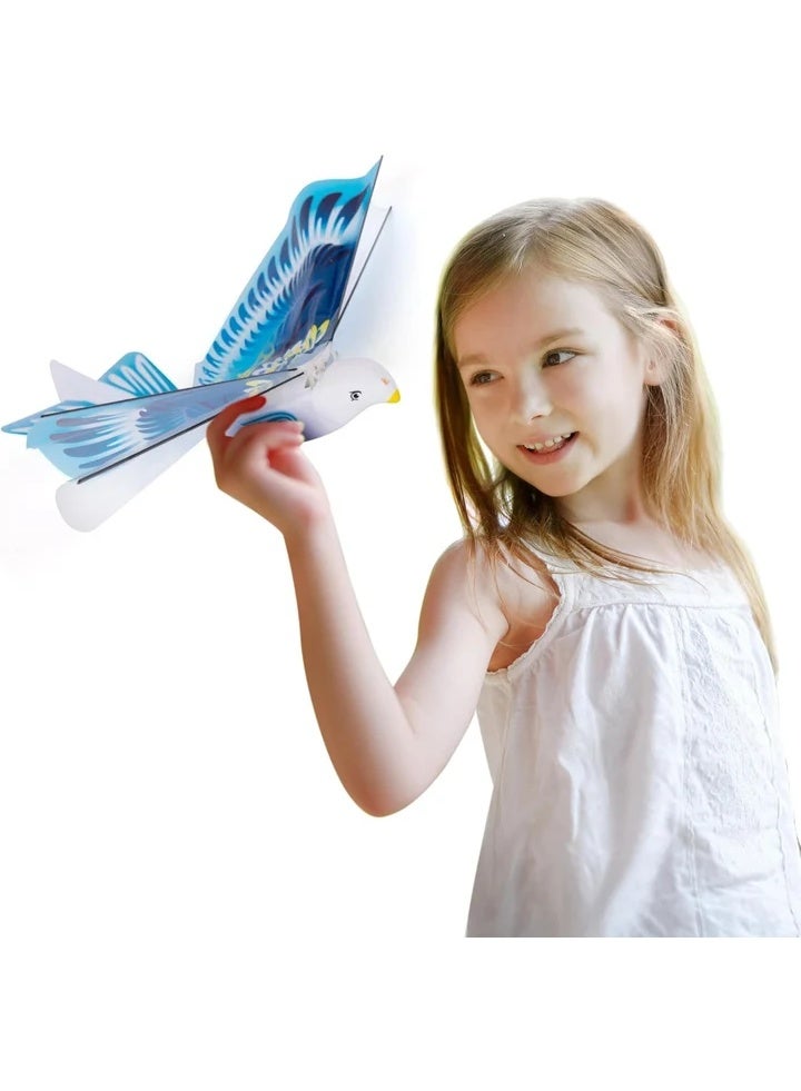 Space Electric Flying Bird Toy with Lights, Rechargeable Gliding Toy for Kids - Image 1