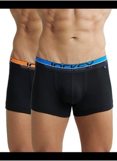 Jockey FP03 Men's Super Combed Cotton Rib Solid Trunk with Ultrasoft Waistband