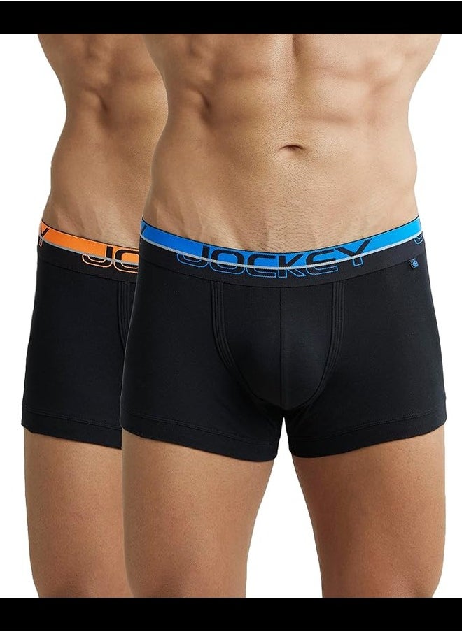 JOCKEY - Jockey FP03 Men's Super Combed Cotton Rib Solid Trunk with Ultrasoft Waistband - Image 1