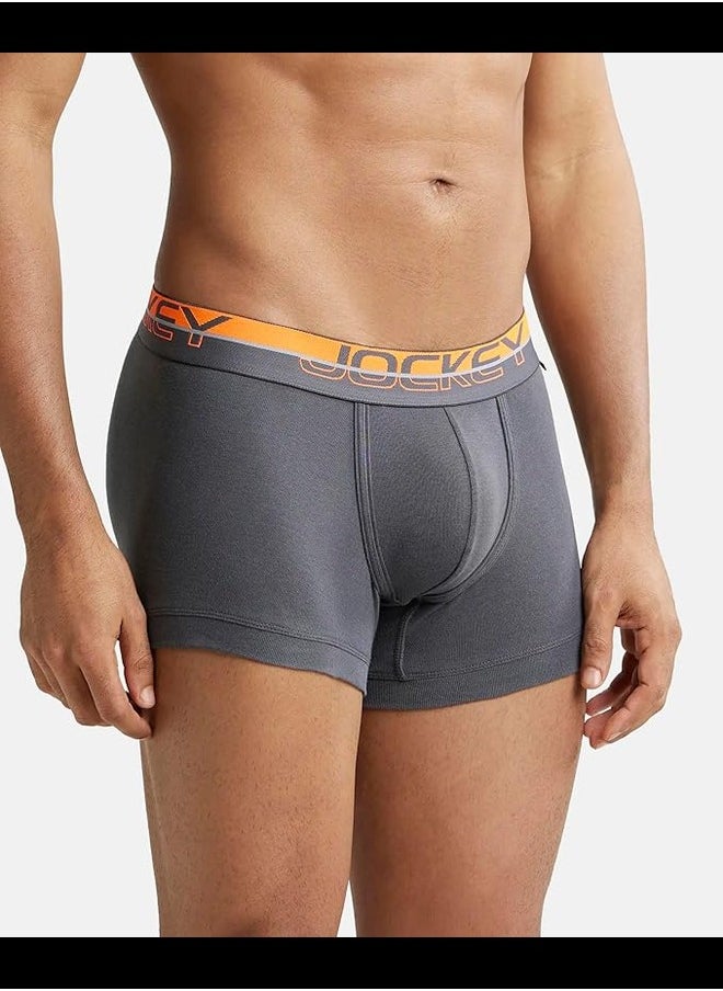 JOCKEY - Jockey FP03 Men's Super Combed Cotton Rib Solid Trunk with Ultrasoft Waistband - Image 1