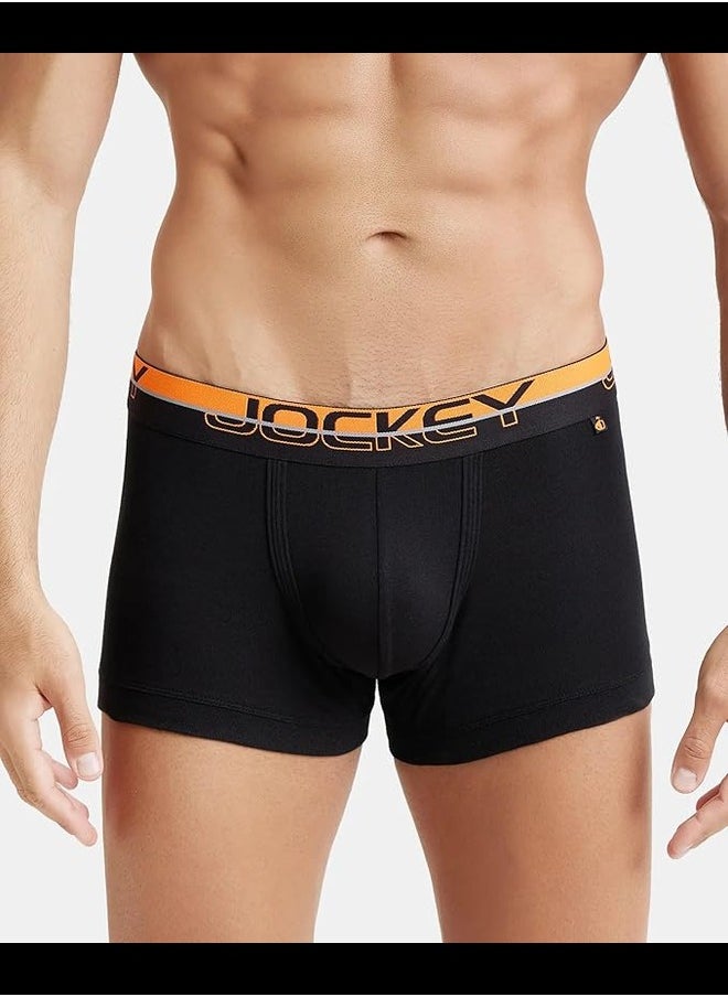 JOCKEY - Jockey FP03 Men's Super Combed Cotton Rib Solid Trunk with Ultrasoft Waistband - Image 1