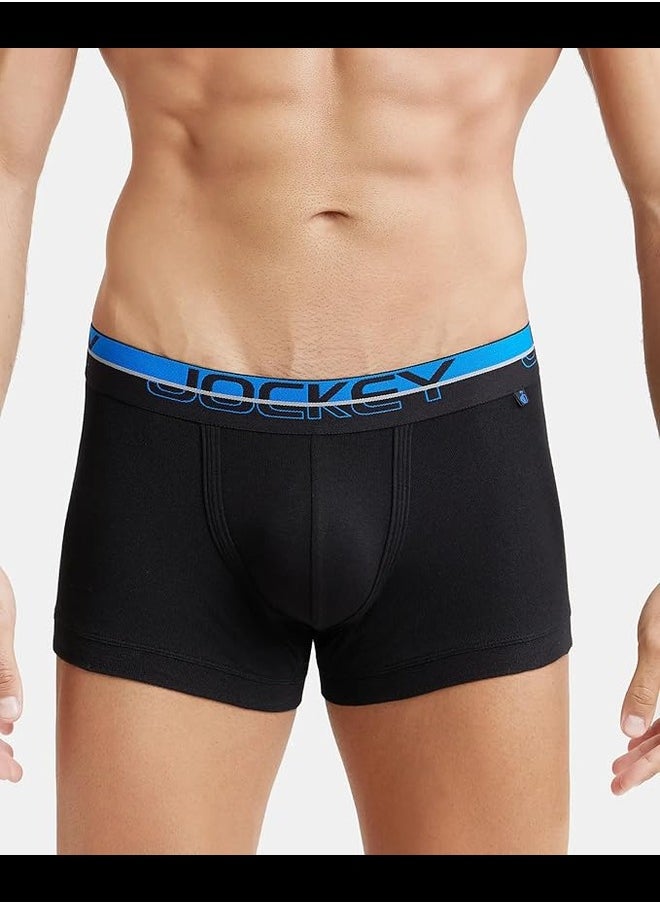 JOCKEY - Jockey FP03 Men's Super Combed Cotton Rib Solid Trunk with Ultrasoft Waistband - Image 1