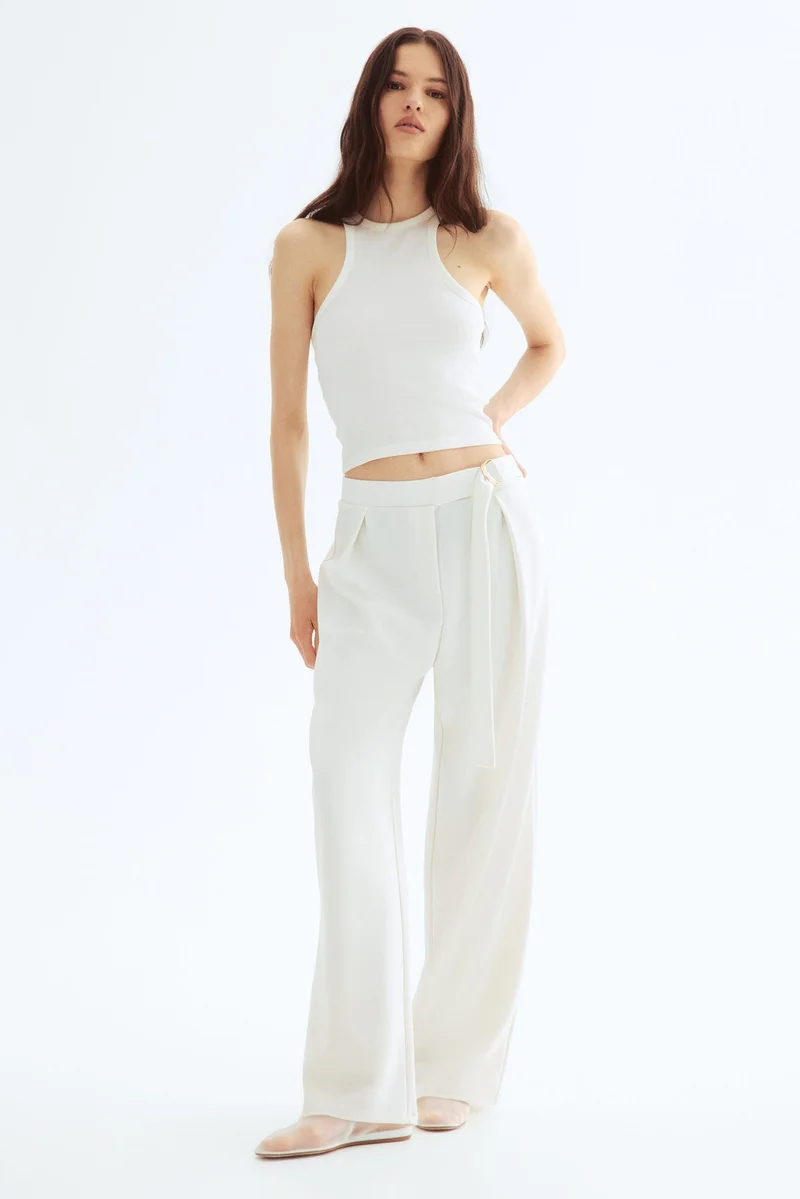 H&M Belted trousers