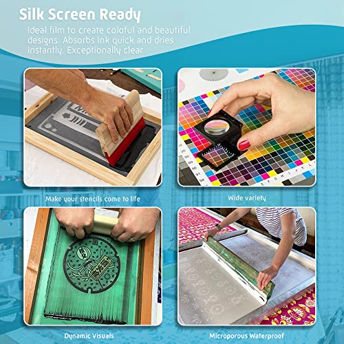 CIS Inks Cisinks 13 x 19 Inch A3+ Waterproof Inkjet Transparency Film for Silk Screen Printing 50 Sheets - 100micron Quick Drying Positives Universal Printers 4 Mil - Image 4
