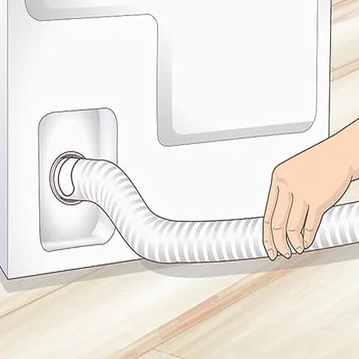 VALUE STORE 15 Meter Top loadSemi Load Washing Machine Outlet Drain Waste Water Hose Flexible Hose Pipe Pack Of 1 WHITE  - Image 4