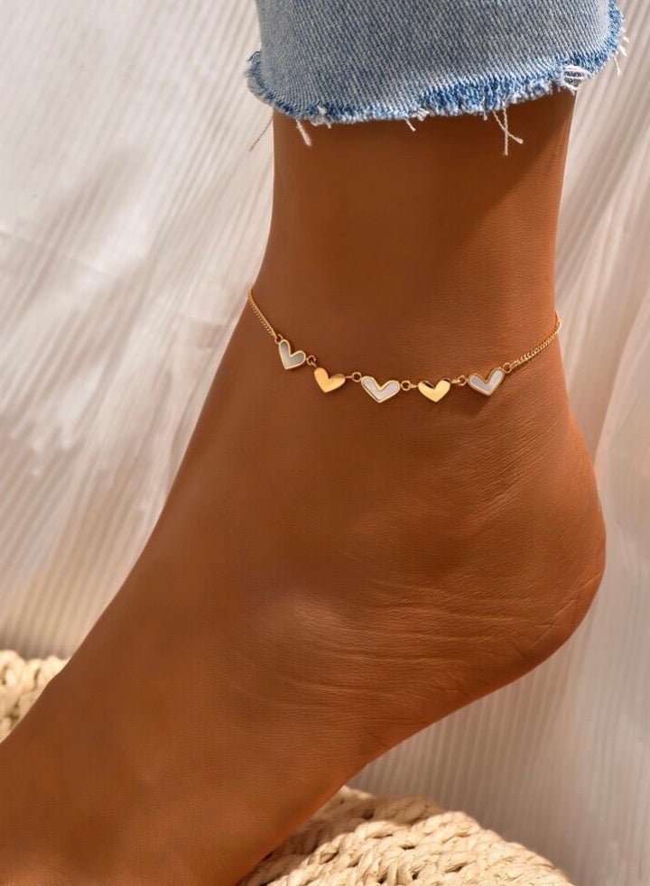 إيكوال خلخال انيق مصنوع من الاستانلس ستيل مطلي باللون الذهبي - Image 1