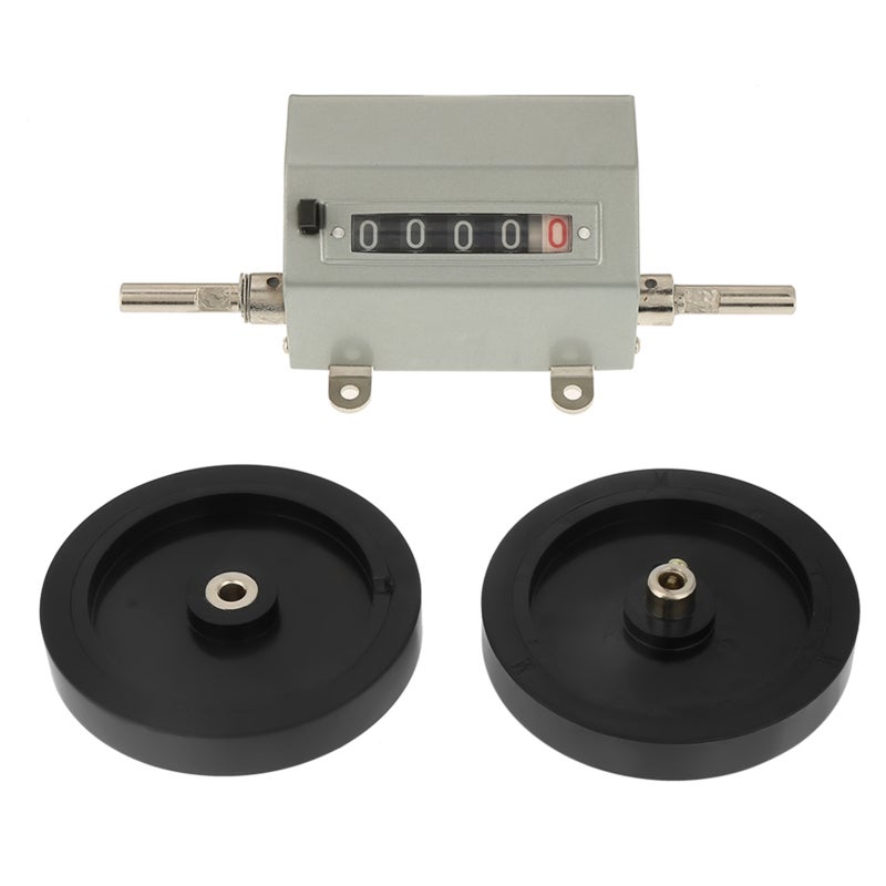 Length Measuring Tool 5 Digits Anti-skip Rolling Wheel Counter - Accurate Easy-to-read Reset Key Practical Length Counter for Weaving Plastic Film Leather Mechanical Drives - Image 5