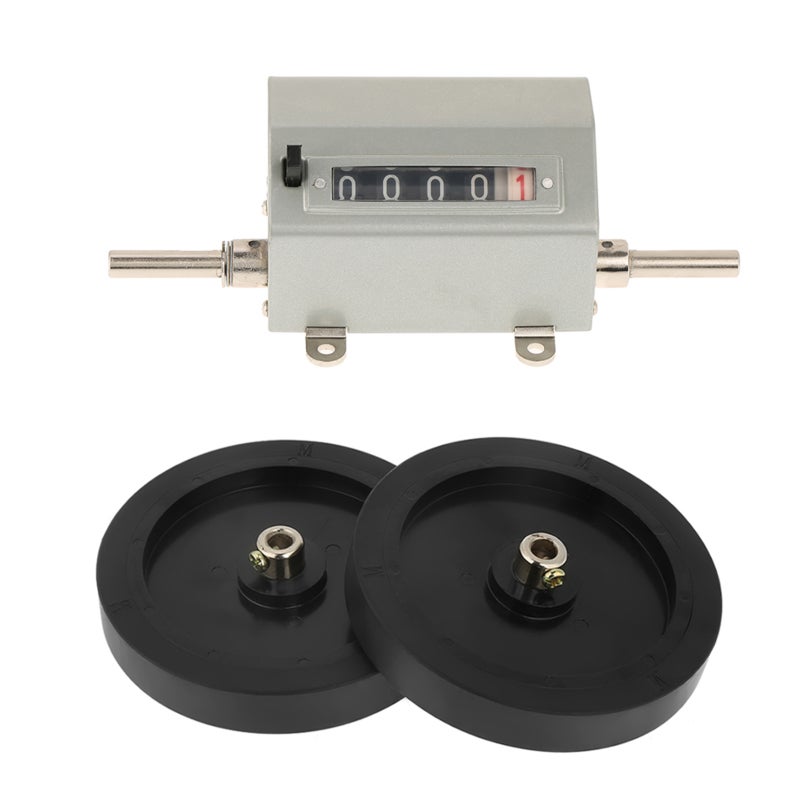 Length Measuring Tool 5 Digits Anti-skip Rolling Wheel Counter - Accurate Easy-to-read Reset Key Practical Length Counter for Weaving Plastic Film Leather Mechanical Drives - Image 4