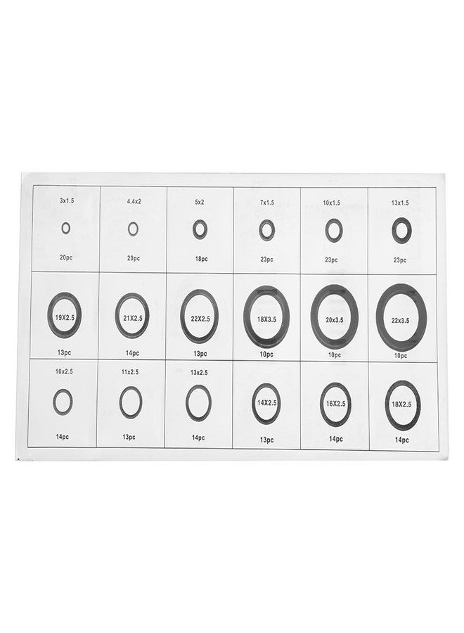 Simlug ORing,279Pcs/Kit 18 Sizes Rubber ORing Assortment Set Hydraulic Plumbing Gaskets Seal Kit - Image 5
