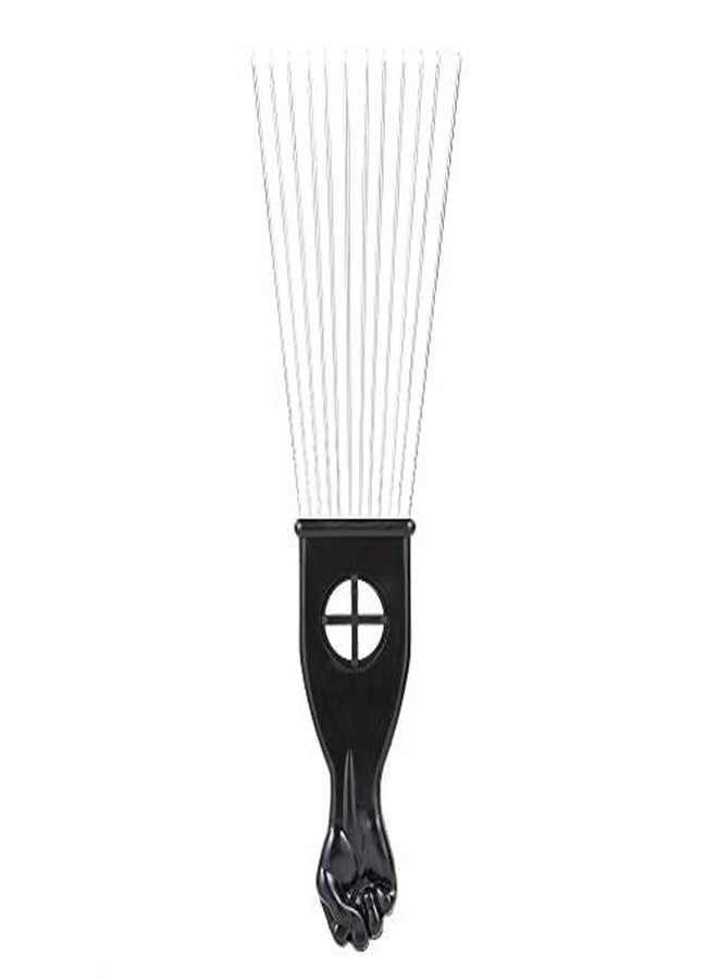 RADIONICS 3Pcs Metal Afro Comb African American Pick Comb Hair Brush Hairdressing Styling Tool Black Fist - Image 5