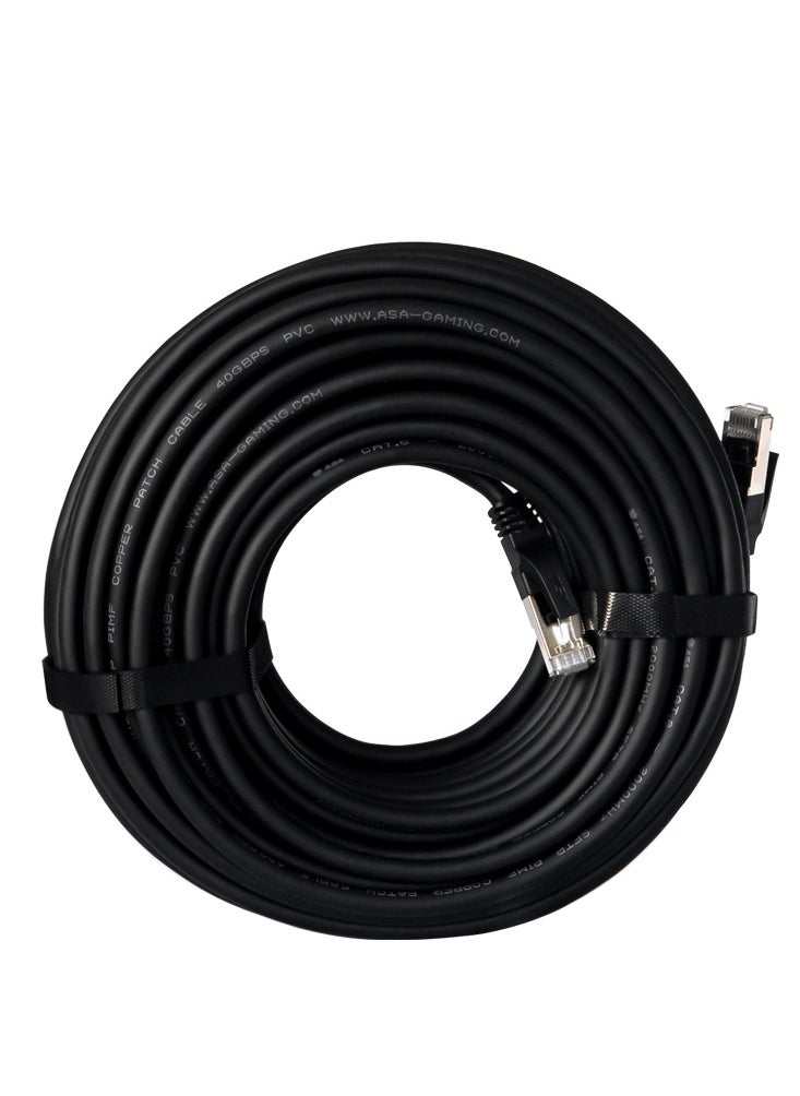 ASA - High Speed CAT8 Ethernet Cable 25m 40Gbps, 2000Mhz, SFTP with Gold Plated RJ45 Connector - Image 1