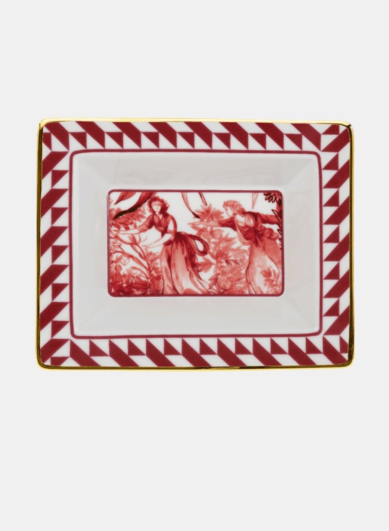 Baci Milano Le Rouge Midi Tray Rect PORCELAIN - Image 1