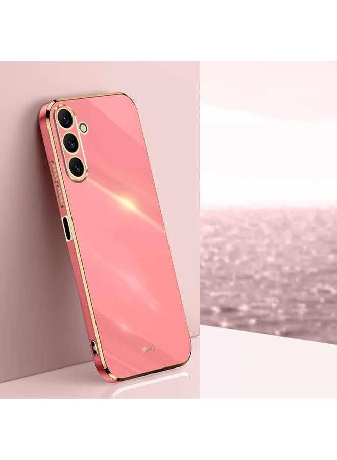 Case For Samsung Galaxy A25 5G Straight Edge 6D Electroplate TPU Phone Case