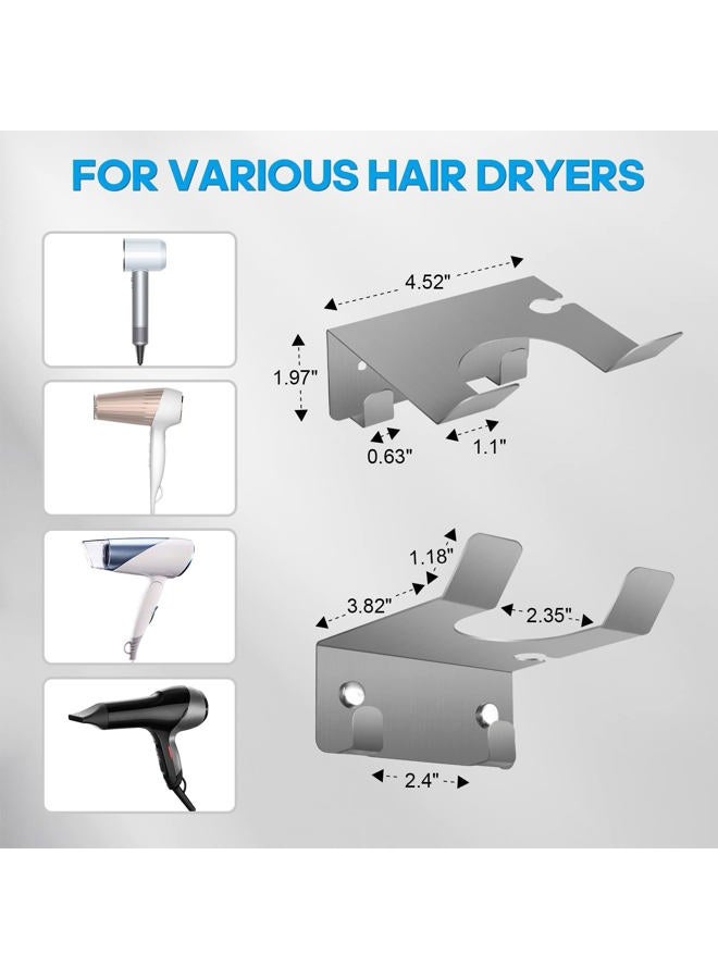 JWCE Hair Dryer Holder (Siver Hair Dryer Holder) - Image 2