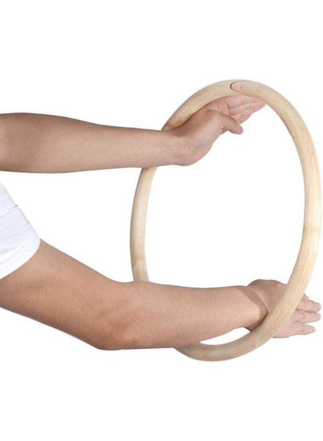 ZooBoo Wing Chun Rattan Ring - Natural Wood Rings Wing Tsun Kung Fu Legs Hand Strength Training Equipment Yewen Sau Sticky IP Man Siu Lum Kung Fu Rings - Rattan 11 inch - Image 3