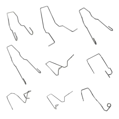 FSTURIOS 9PCS Bulb Retaining Spring Clips for H1/H3/H4/H7, Car Headlight Clamp Retainer Spring Clips, Universal Headlamp Clamp Dip Dipped Beam Bulb Holder Clips for SUV Sedan Truck - Image 1