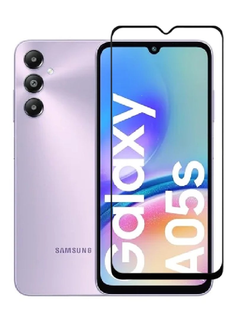AINA واقي شاشة من الزجاج المقوى 5D مصمم لهاتف Samsung Galaxy A05s مع تغطية كاملة للشاشة من الحافة إلى الحافة وخالي من الفقاعات - Image 1