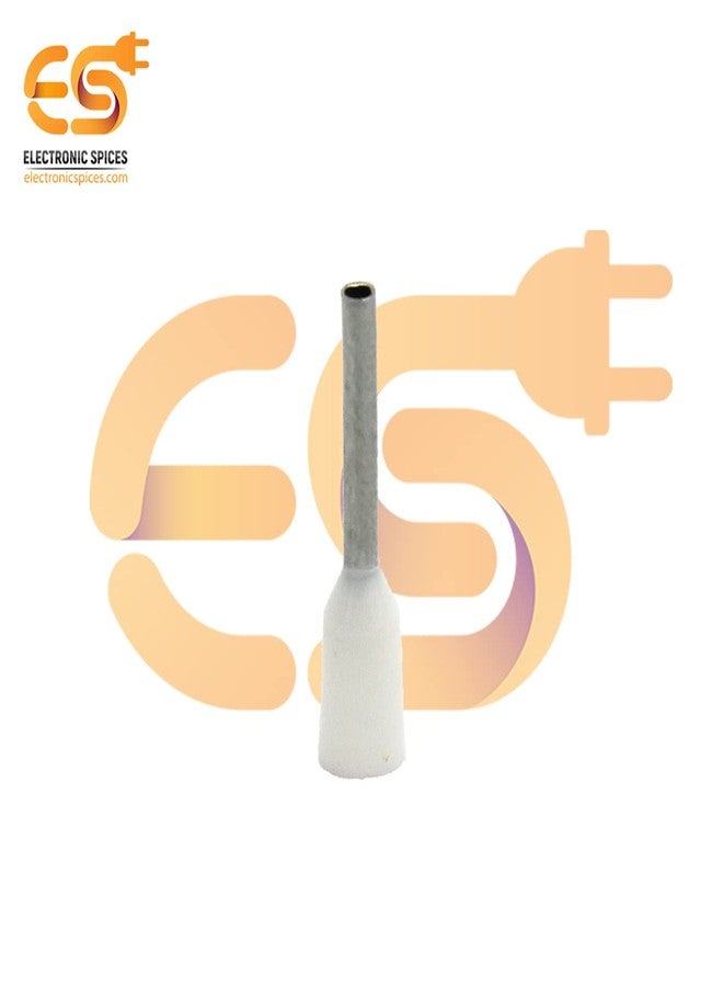 Electronicspices Electronic Spices E0508 15a White Color 22 Awg Wire Gauge Hard Nylon Insulated Ferrule Wire Crimp Connector Pack of 100pcs - Image 2
