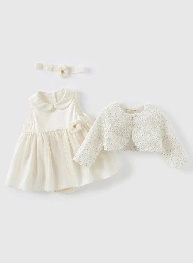 Dave & Bella Ivory Dress and Jacket Set for Toddlers - Image 5