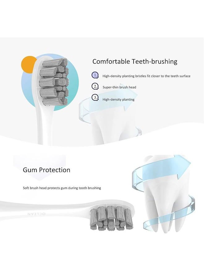 GTHUNDER 8Pcs Replacement ElectricToothbrush Head for Clean Heads, with Independent Hygienic Caps,Vacuum Packaging, for All Clean Models Clean x pro Elite & X & X Pro & Flow & F1 & Air 2 (Pink) - Image 3