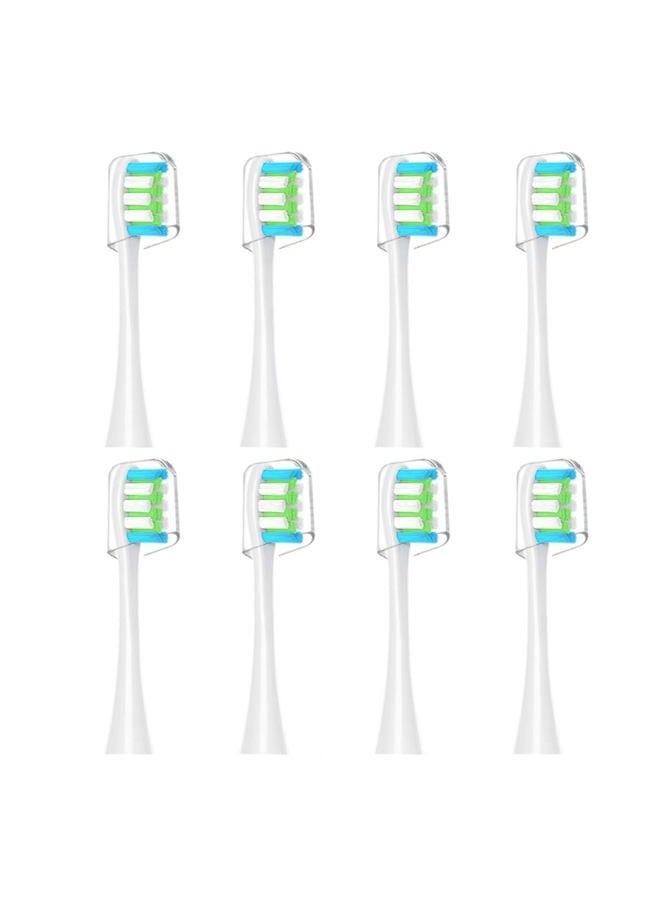 GTHUNDER 8Pcs Replacement ElectricToothbrush Head for Clean Heads, with Independent Hygienic Caps,Vacuum Packaging, for All Clean Models Clean x pro Elite & X & X Pro & Flow & F1 & Air 2 (Pink) - Image 1
