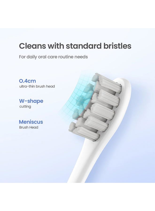 GTHUNDER 8Pcs Replacement ElectricToothbrush Head for Clean Heads, with Independent Hygienic Caps,Vacuum Packaging, for All Clean Models Clean x pro Elite & X & X Pro & Flow & F1 & Air 2 (Pink) - Image 2
