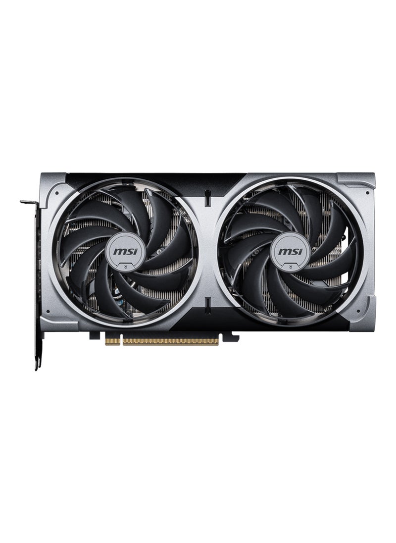 إم اس أي GeForce RTX™ 5070 12GB GDDR7 VENTUS 2X OC Graphics Card, PCIe Gen 5, 2557 MHz Boost, 6144 CUDA Cores, 28 Gbps Memory, 192-bit Bus, DisplayPort 3x (v2.1b), HDMI 2.1b, 250W Power, HDCP Support, 7680 x 4320 Resolution, G-SYNC™, 4K 480Hz/8K 120Hz Support Grey  - Image 2