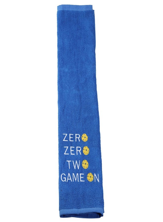 LEVLO Funny Pickleball Gifts Zero Zero Two Game On Sport Towles for Pickleball Lovers Embroidered Teem Hand Towel (Zero Zero Two Game On) - Image 5