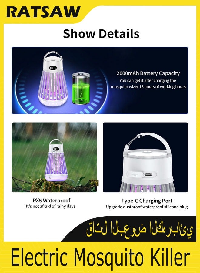 RATSAW Electric Mosquito Killer  Portable Bug Zapper and  Lamp  Multifunctional Outdoor Insect Repellent - Image 3