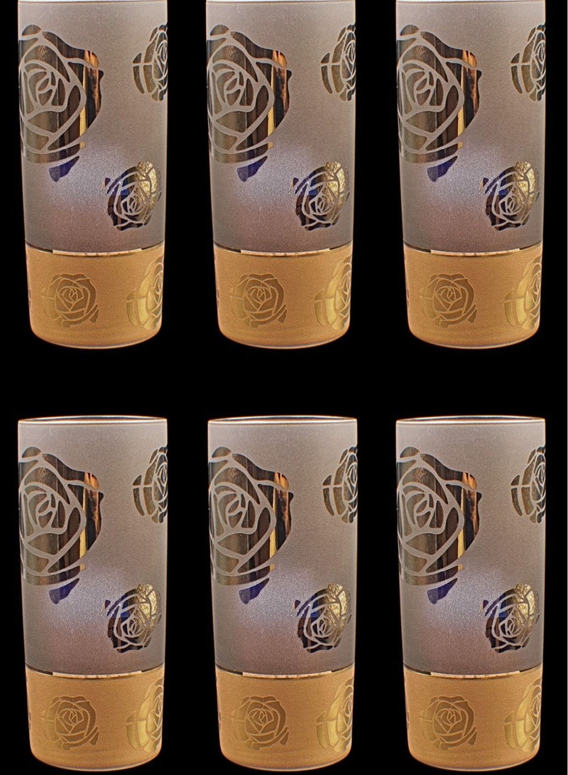 KuduArts Tumblers glass cups for water juice 6 pieces - Image 1