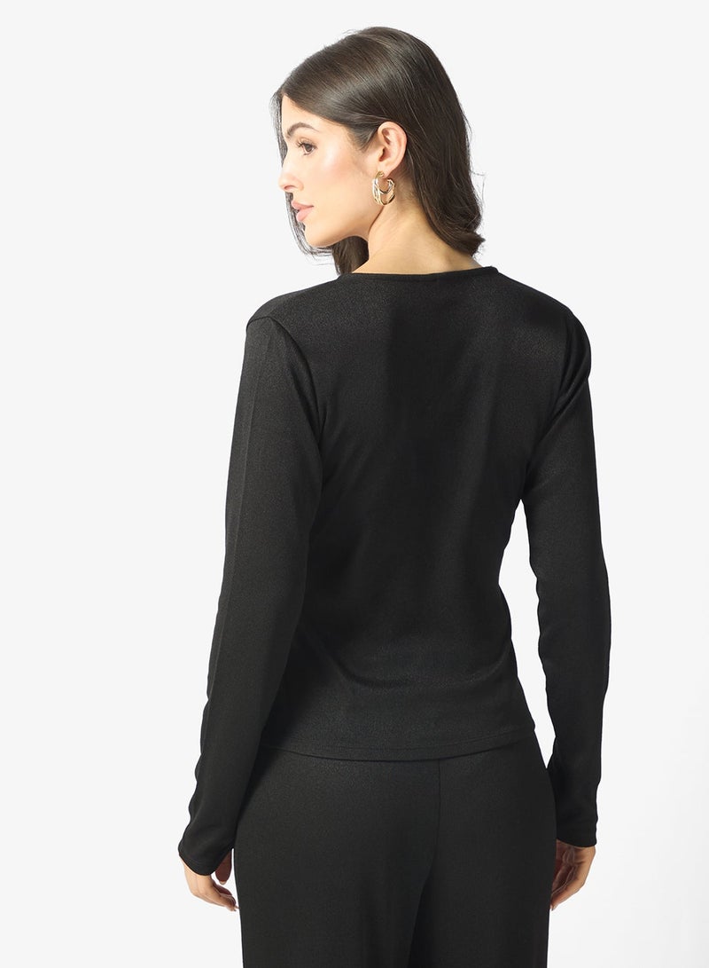 VERO MODA Vmlouisa Wrap V-Neck Top - Image 2