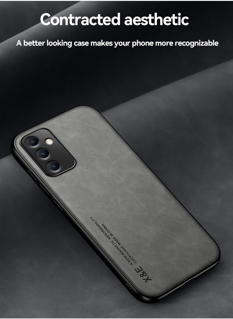 Color Fans - Case for Samsung A54 5G Cover Bumper Built-in Metal Plate Light Grey - Image 1