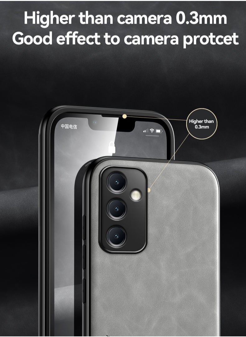 Color Fans - Case for Samsung A54 5G Cover Bumper Built-in Metal Plate Light Grey - Image 1