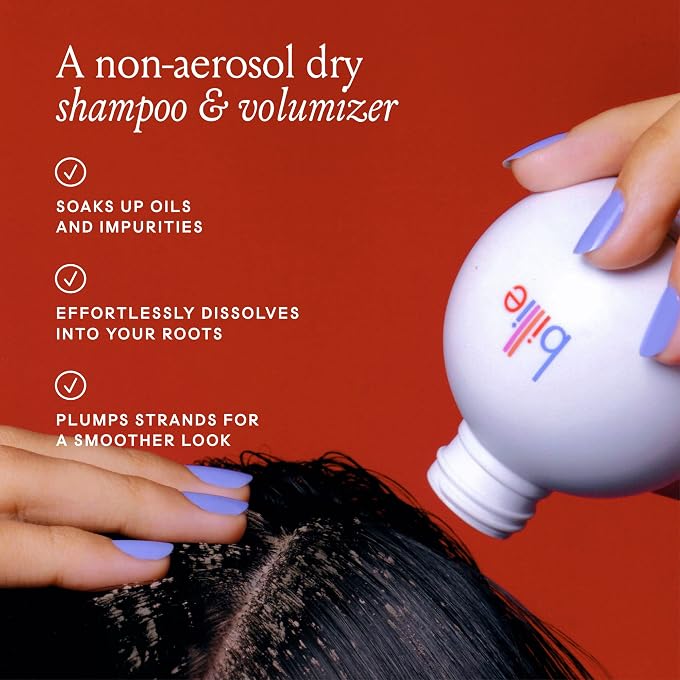 Billie Floof Dry Shampoo Non-Aerosol Volumizing Powder For Dark Hair 1.2 oz - Image 2