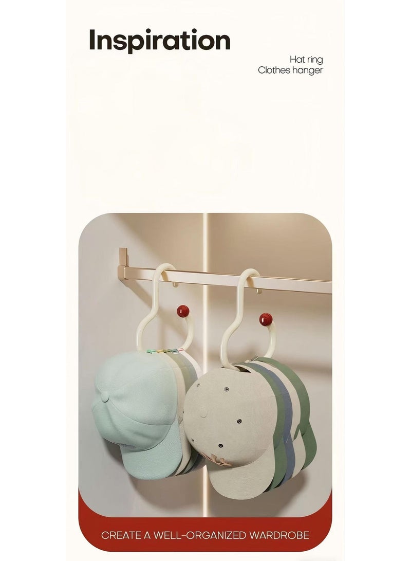 Multi-Functional Hat & Clothing Hook, Space-Saving Home Storage Essential for Hats, Bags & Underwear with Non-Slip & Trace-Free Design - Image 3