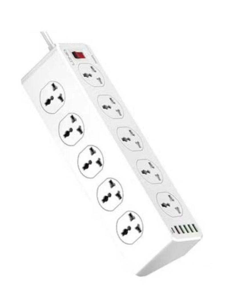 TIGER Universal Power Socket Wall Mount – New Power Strip with PD USB Charging Ports, 10-Way Outlet Extension Plug Socket for Home, Office & Electronics - Smart Charging and Safe Power Distribution  - Image 2