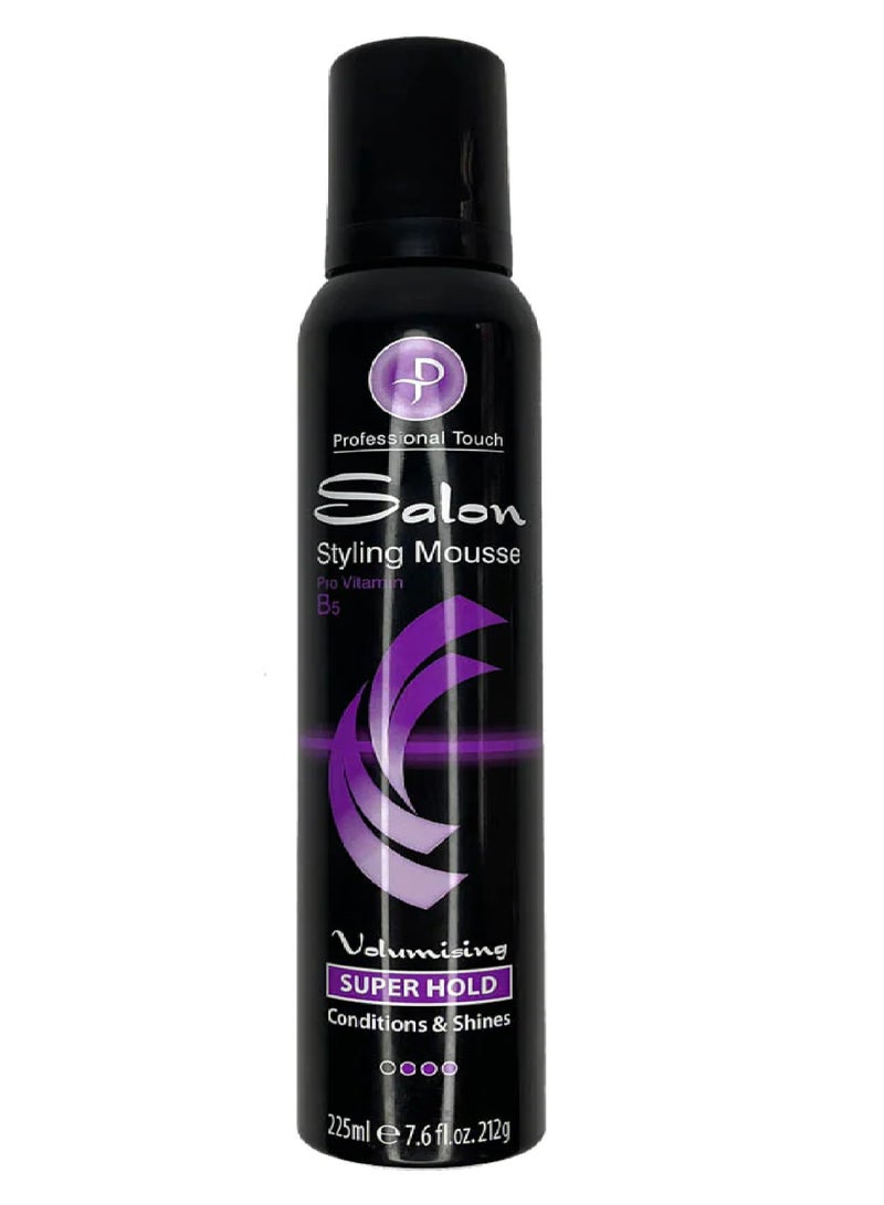 SALON STYLING MOUSSE SUPER HOLD 225ML
