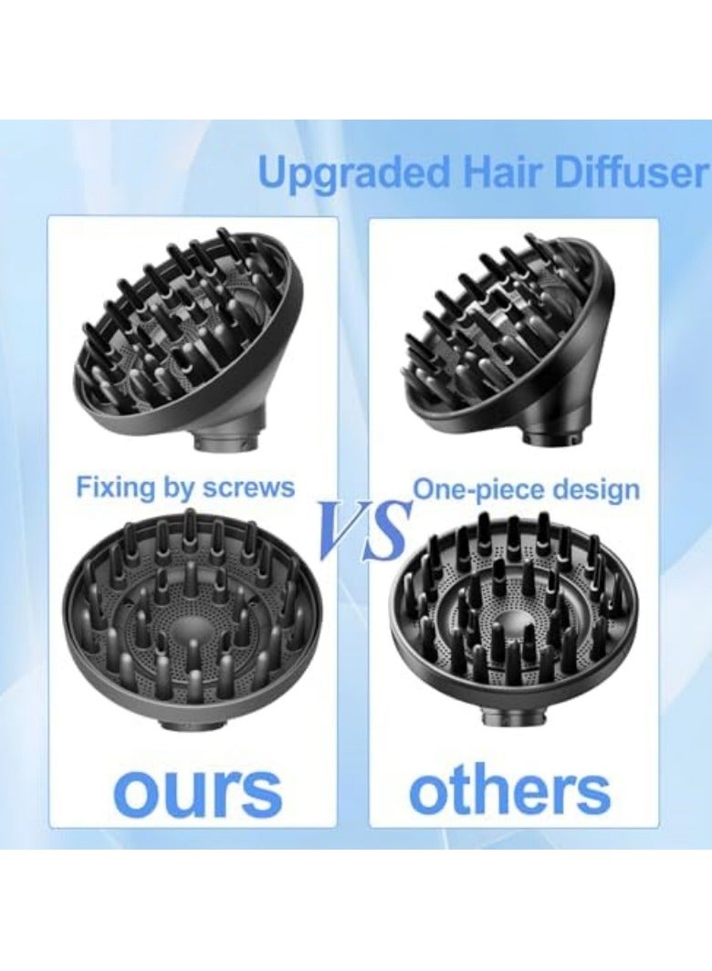 Hair Diffuser Attachment for Dyson Airwrap, Upgraded Diffuser Nozzle Compatible with Airwrap Styler, Diffuser Attachment for Airwrap HS01/HS05, for Replacement Part NO.973365-01, Grey - Image 2