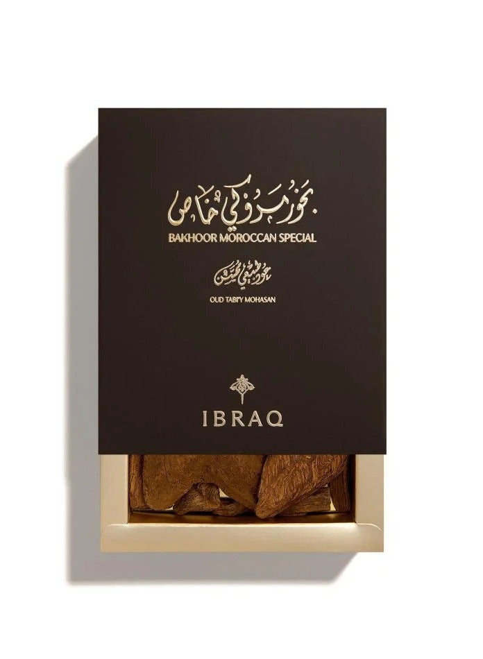IBRAHEEM AL.QURESHI Bakhoor Moroccan Special – Oud Tabiy Mohasan 30gm - Image 1