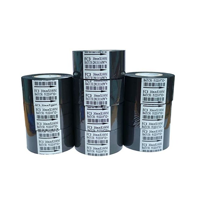 MACWID Black Hot foil Stamp Ribbon for Coding Machine (30MM x100M) (10) - Image 1