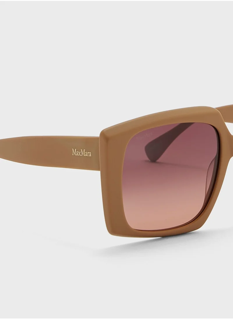 MaxMara Oversized Shape Sunglasses