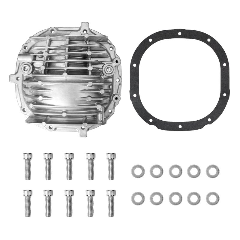 88 Rear Axle Differential Cover Aluminum Finned Compatible with 19852014 Ford Mustang 37L Replace DR3Z4033B