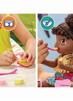 Baby Alive Sunshine Snacks Doll Eats And Poops Summerthemed Waterplay Baby Doll Ice Mold Toy For Kids Ages 3 And Up Black Hair  - Image 5