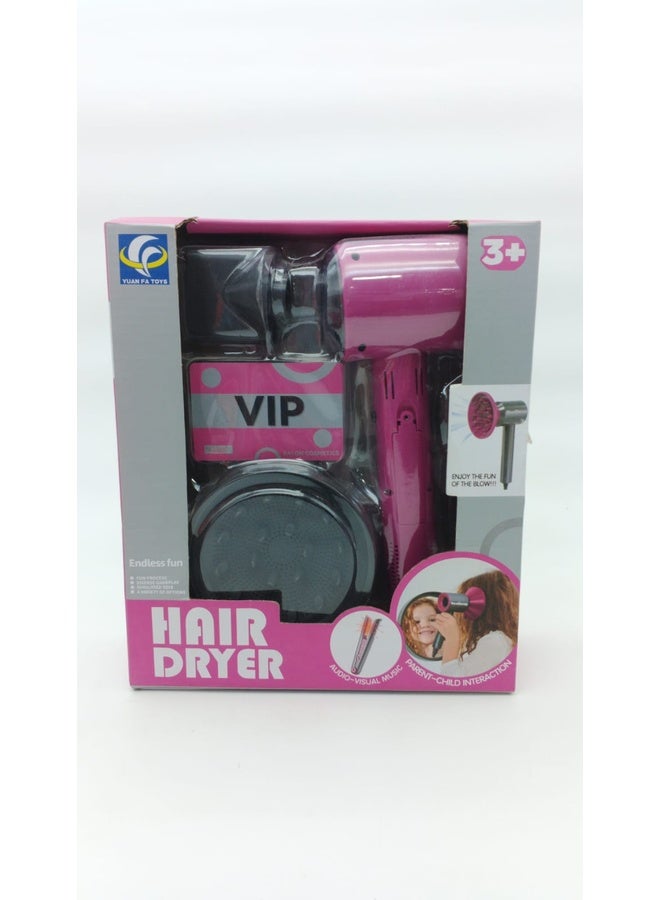 جينتيك مجموعة لعب مجفف شعر وردي للأطفال (3 سنوات فأكثر) مع أصوات وأضواء - Image 2