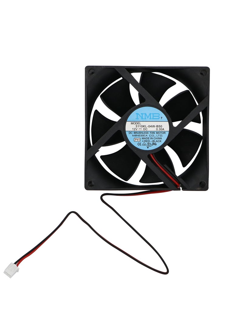 Cooling Fan 12V - 80x80 mm - Black  - Image 1