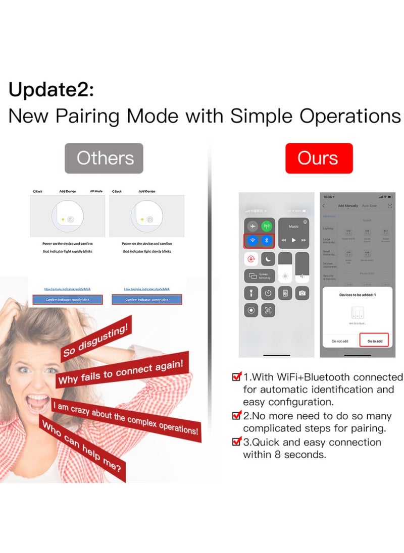 MOES - Smart Dimmer WiFi Switch Touch Glass Panel - Image 1