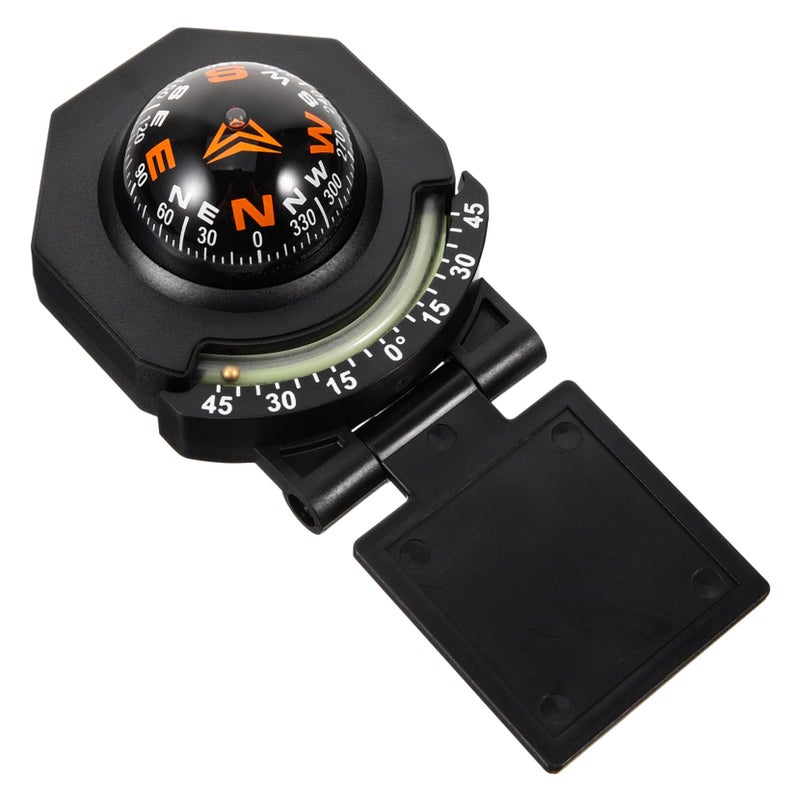Night Glow Car Compass Ball Dashboard Ornament Adjustable Waterproof with Dual Sided Adhesive - Image 2